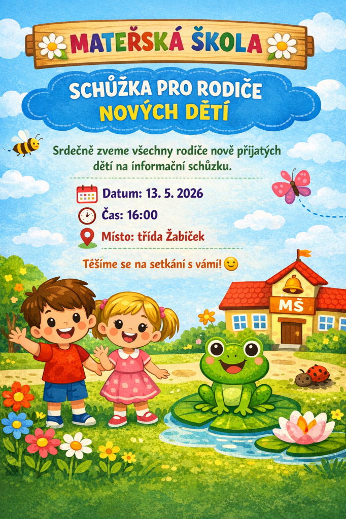 Třídní schůzky pro nově přijaté děti