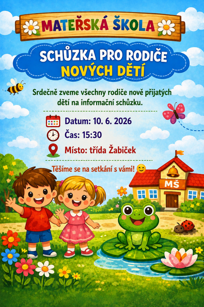 Třídní schůzky pro nově přijaté děti