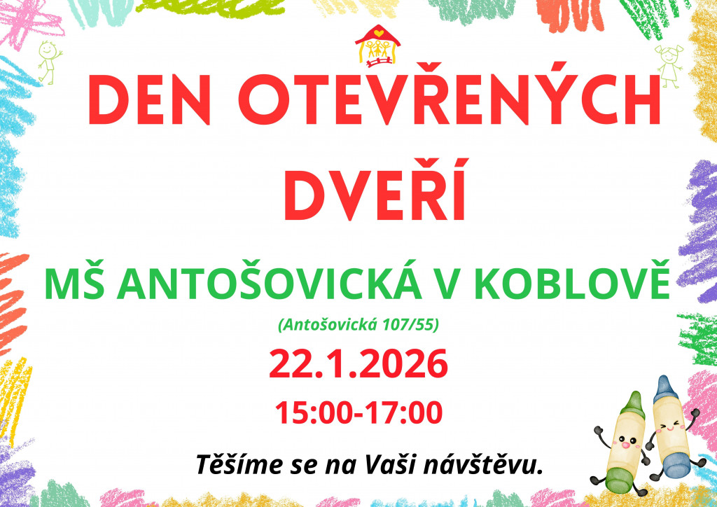 Den otevřených dveří MŠ Antošovická